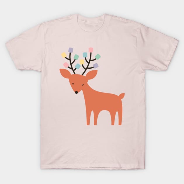 Deer Marshmallow T-Shirt by AndyWestface